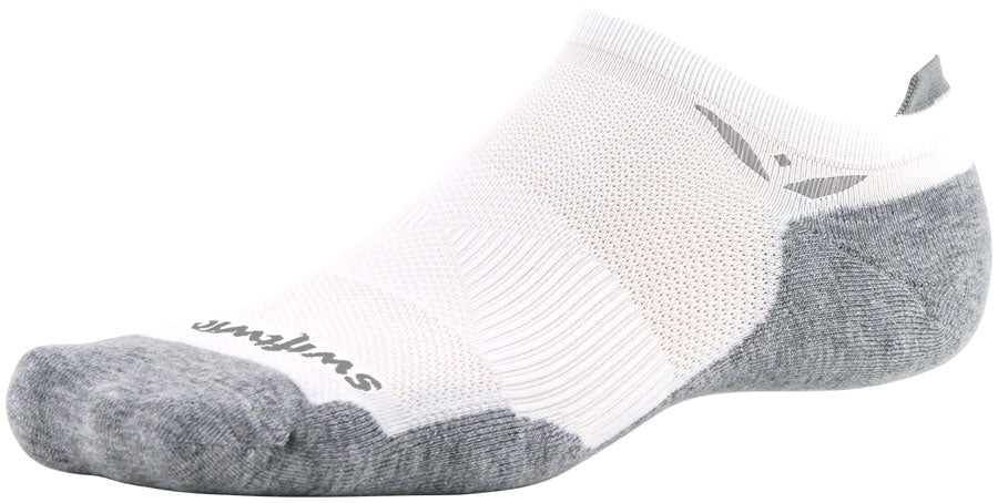 Swiftwick Maxus No Show Socks - No Show White Medium