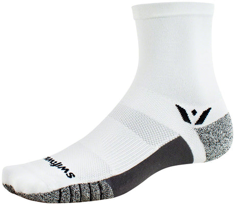 Swiftwick Flite XT Five Socks - 5" White Large