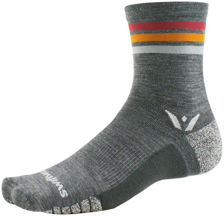 Swiftwick Flite XT Trail Five Socks - 5" Red Stripe Small