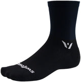 Swiftwick Aspire Mid Crew Socks - 5" Black Large