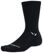 Swiftwick Pursuit Crew Socks - 7" Black Large