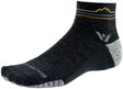 Swiftwick Flite XT Trail Quarter Crew Socks - 4" Coal Sunset Mountain Medium
