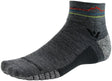 Swiftwick Flite XT Trail Quarter Crew Socks - 4" Heather Sunset Mountain Small
