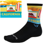Swiftwick Vision Impression National Park Crew Socks - 6" California X-Large