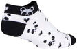 SockGuy Classic Low Panda Socks - 1" Women's Small/Medium