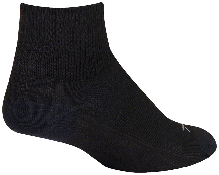 SockGuy SGX Black Socks - 2.5" Small/Medium