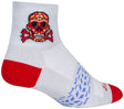SockGuy Classic Red Skull Socks - 3" Small/Medium