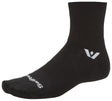 Swiftwick Aspire Quarter Crew High Socks - Circuit Black Medium