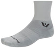 Swiftwick Aspire Quarter Crew High Socks - Circuit Pewter Small