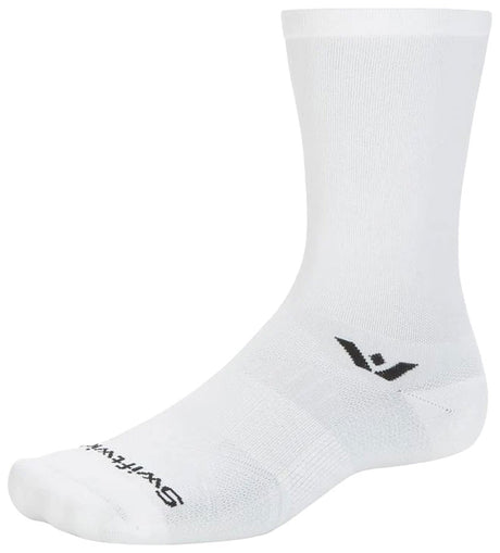 Swiftwick Aspire Crew Socks - Circuit White Medium