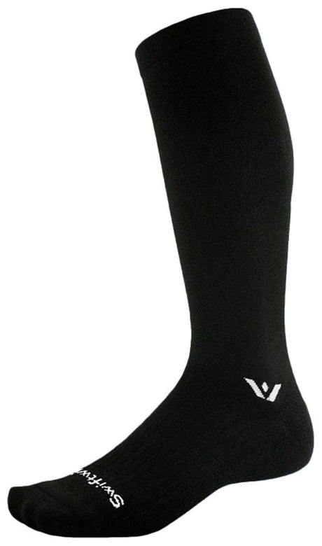Swiftwick Aspire Knee High Socks - Circuit Black Medium