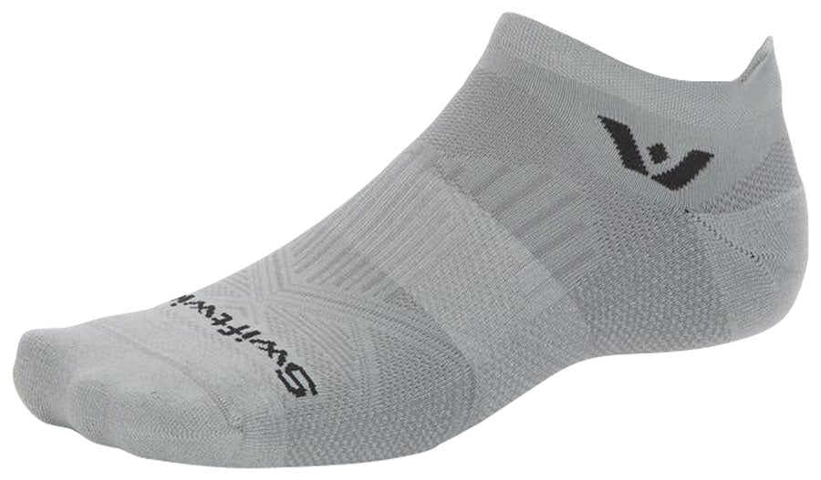 Swiftwick Aspire No Show Socks - Circuit Pewter Small