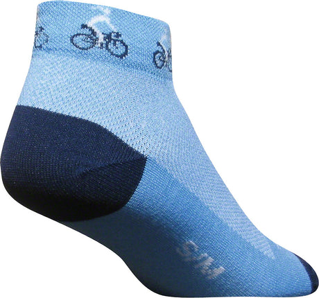 SockGuy Classic Ponytail Socks - 1" Blue Women's Small/Medium