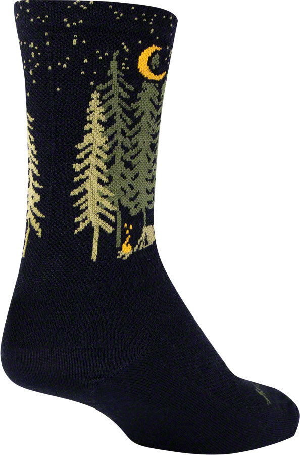 SockGuy Wool Camper Socks - 6" Black Small/Medium
