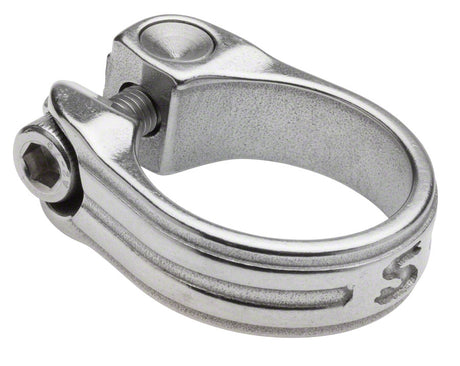 Surly Stainless Seatpost Clamp - 33.1mm Bolt-On Silver