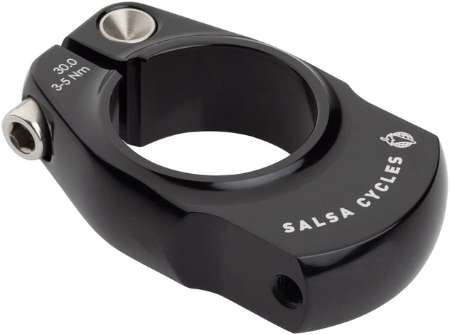 Salsa Rack-Lock Seatpost Clamp - 30.0mm Bolt-On Black