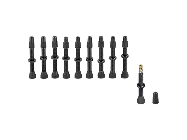 Stan's NoTubes Presta 35mm Aluminum Black 10 Pack Valve