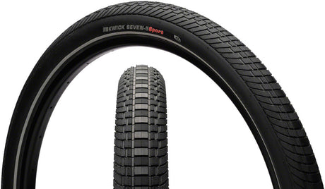 Kenda Kwick Seven.5 Tire - 27.5 x 2.4 Clincher Wire BLK/Reflective 60tpi KS