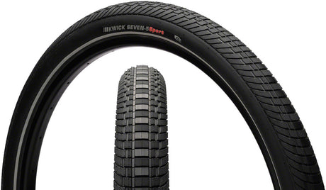 Kenda Kwick Seven.5 Tire - 27.5 x 2.2 Clincher Wire BLK/Reflective 60tpi KS