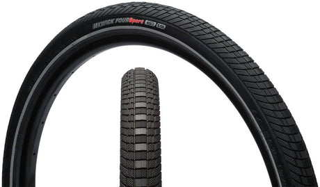 Kenda Kwick Four Tire - 24 x 1.75 Clincher Wire Black/Reflective 60tpi KS