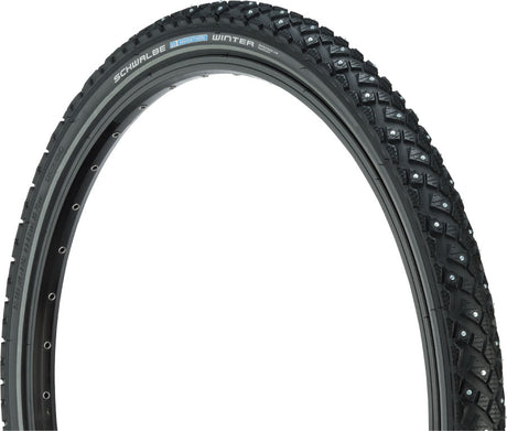 Schwalbe Marathon Winter Plus Tire - 26 x 2 Clincher Wire BLK/Reflective Performance Line 200 Steel Studs