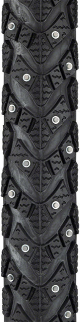 Schwalbe Marathon Winter Plus Tire - 700 x 35 Clincher Wire BLK/Reflective Performance Line 240 Steel Studs