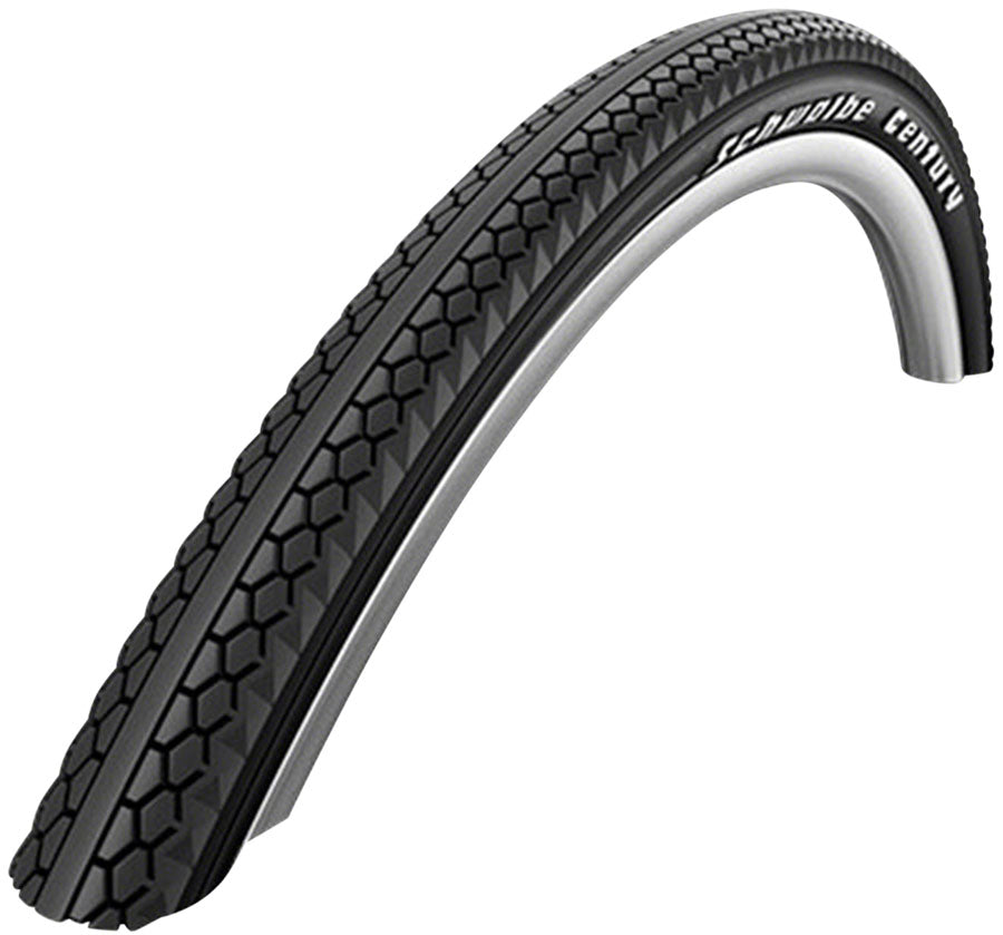 Schwalbe Century Tire - 700 x 50 Clincher Wire BLK/Reflective Active SBC K-Guard