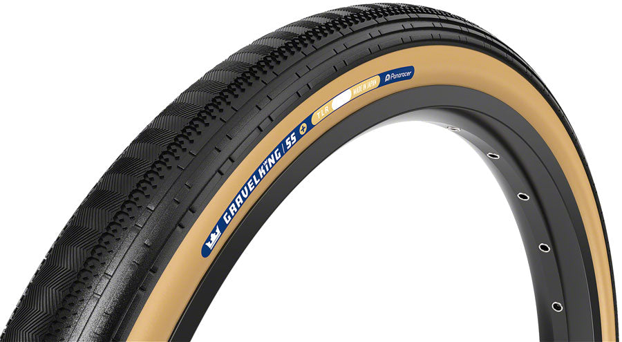 Panaracer GravelKing SS Plus Tire - 700 x 28 Clincher Folding Black/Brown