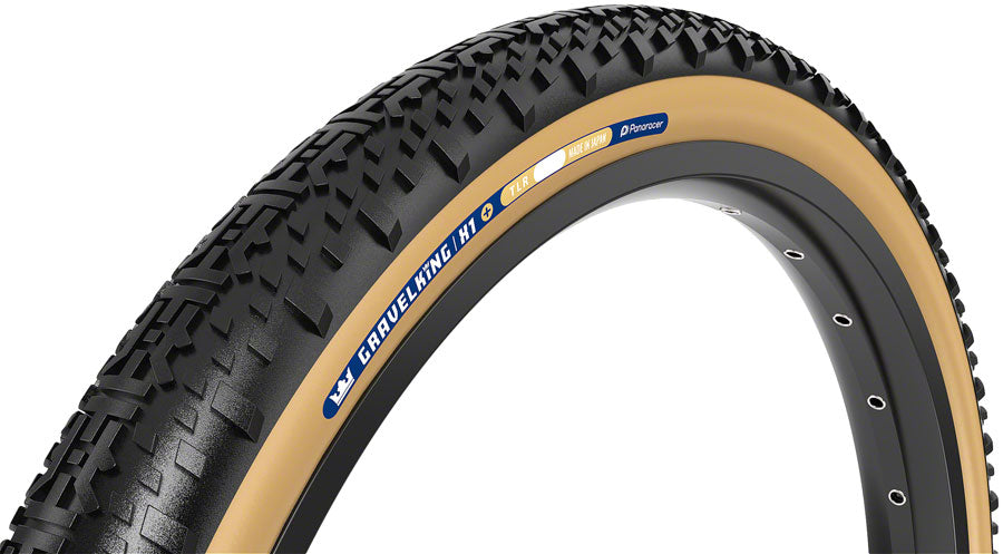 Panaracer GravelKing X1 Plus Tire - 700 x 35 Tubeless Folding Black/Brown