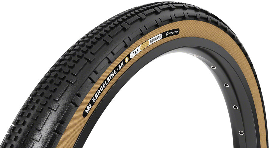 Panaracer GravelKing SK R Tire - 700 x 30 Tubeless Folding Black/Amber