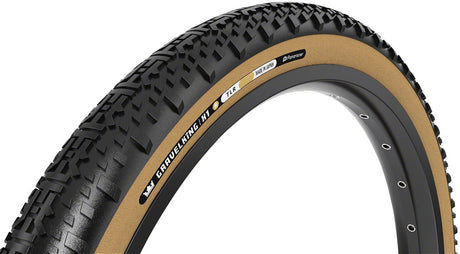 Panaracer GravelKing X1 R Tire - 700 x 35 Tubeless Folding Black/Amber