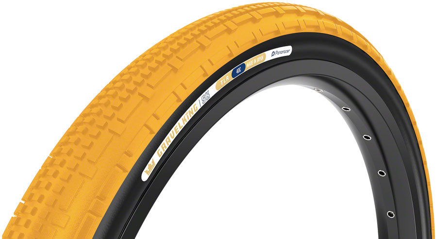Panaracer GravelKing SK Tire - 700 x 45 Tubeless Folding Honey Butter/Black
