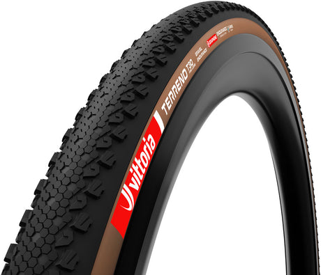 Vittoria Terreno T30 Fine Loose Tire - 700 x 40 Tubeless Folding BLK/Brown Gravel Endurance Graphene G2.0
