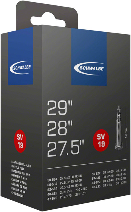 Schwalbe Standard Tube - 27.5 x 2.1 - 2.4 40mm Presta Valve