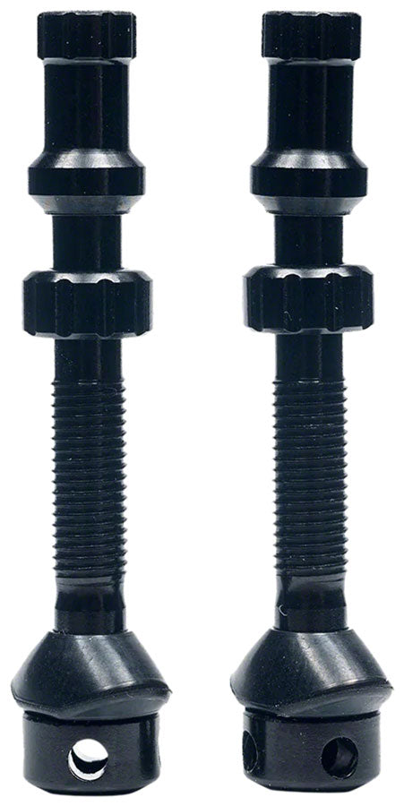 Stan's Tubeless Universal+ Valve Stems - Alloy Regular Black Pair