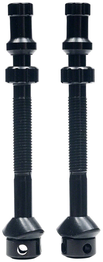 Stan's Tubeless Universal+ Valve Stems - Alloy Tall Black Pair