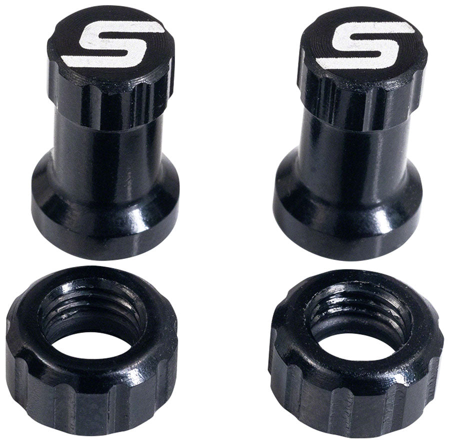 Stan's Tubeless Valve Stem Cap Color Kit - Black Pair