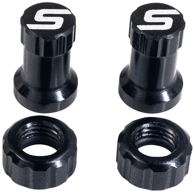 Stan's Tubeless Valve Stem Cap Color Kit - Black Pair