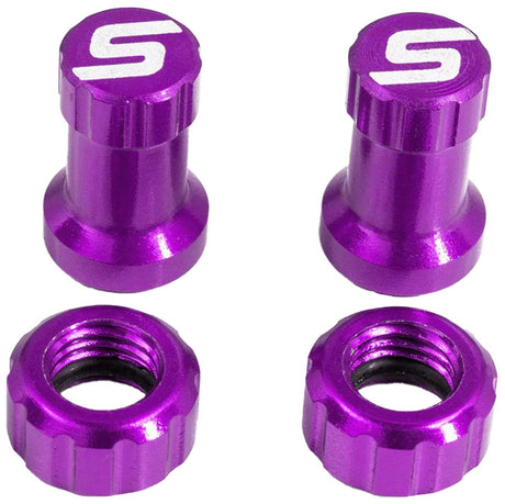 Stan's Tubeless Valve Stem Cap Color Kit - Purple Pair