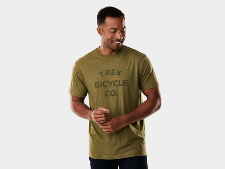 Trek Bicycle Tonal Tee Medium Olive Shirt