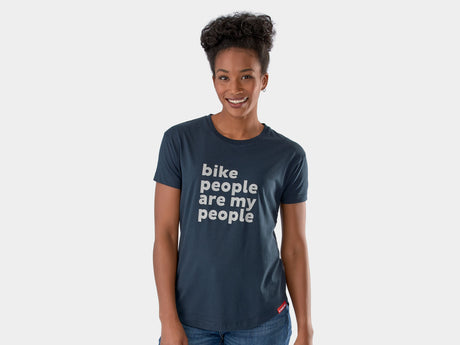Trek Bike People Tee Women Medium Navy Shirt