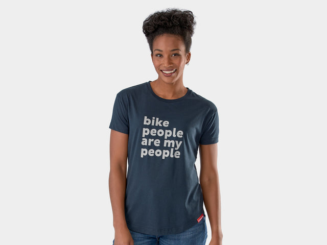 Trek Bike People Tee Women Medium Navy Shirt