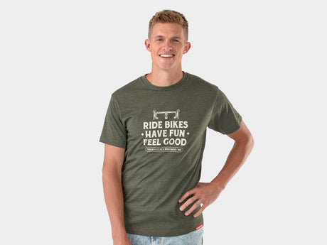 Trek Feel Good Tee Small Rifle Green Shirt