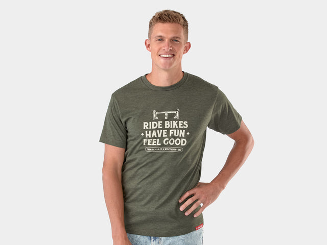 Trek Feel Good Tee Small Rifle Green Shirt