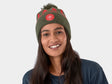 Trek Holiday Pom Beanie One Size Forrest Green Headwear