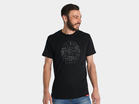 Trek Lake Tee Small Black Shirt