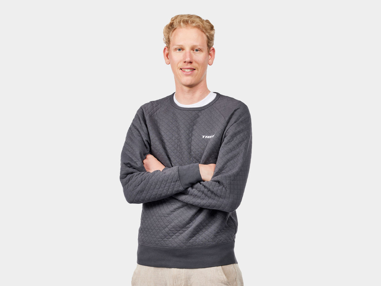 Trek Quilted Crewneck X-Small Black Shirt