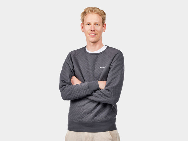 Trek Quilted Crewneck X-Small Black Shirt