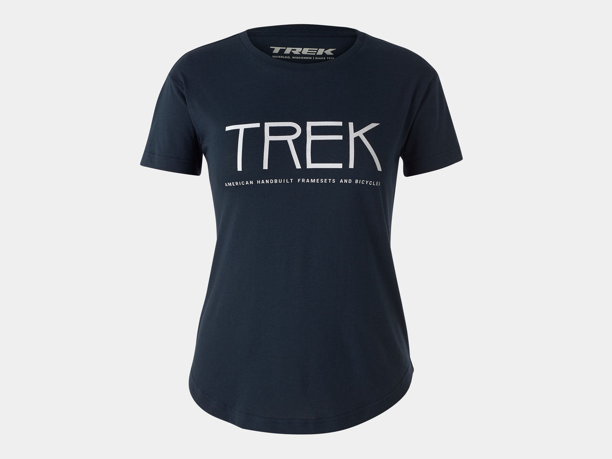 Trek Stick Logo Tee Women Large Navy Shirt