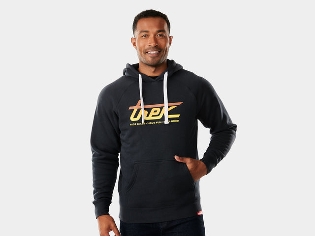 Trek Sunrise Script Hoodie Small Dark Navy Shirt